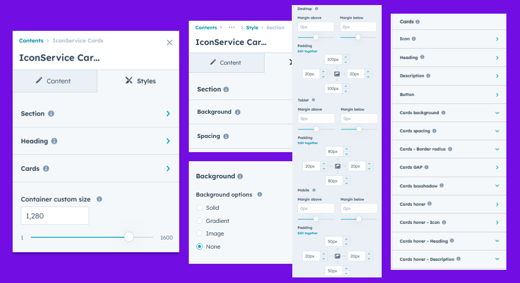 Iconservice-cards--style-tab-views